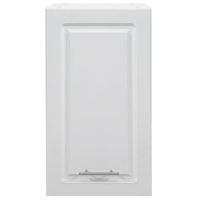 Pensile da Cucina Armadio Sospeso da Parete in Legno Design Boiserie Bianco