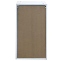 Pensile da Cucina Armadio Sospeso da Parete in Legno Design Boiserie Bianco