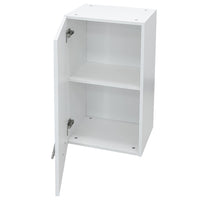 Pensile da Cucina Armadio Sospeso da Parete in Legno Design Boiserie Bianco