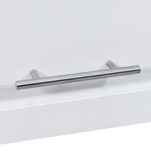 Pensile da Cucina Armadio Sospeso da Parete in Legno Design Boiserie Bianco