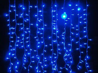 TENDA LUMINOSA BLU A LED NATALE NATALIZIA PER ESTERNO E INTERNO 10MT *1.20MT 640 LED