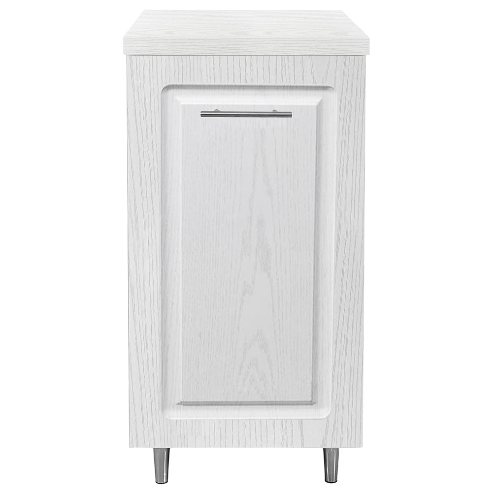 Mobile Base Cucina Componibile Boiserie Bianco Frassinato con 1 Anta 2 Scomparti