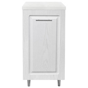 Mobile Base Cucina Componibile Boiserie Bianco Frassinato con 1 Anta 2 Scomparti