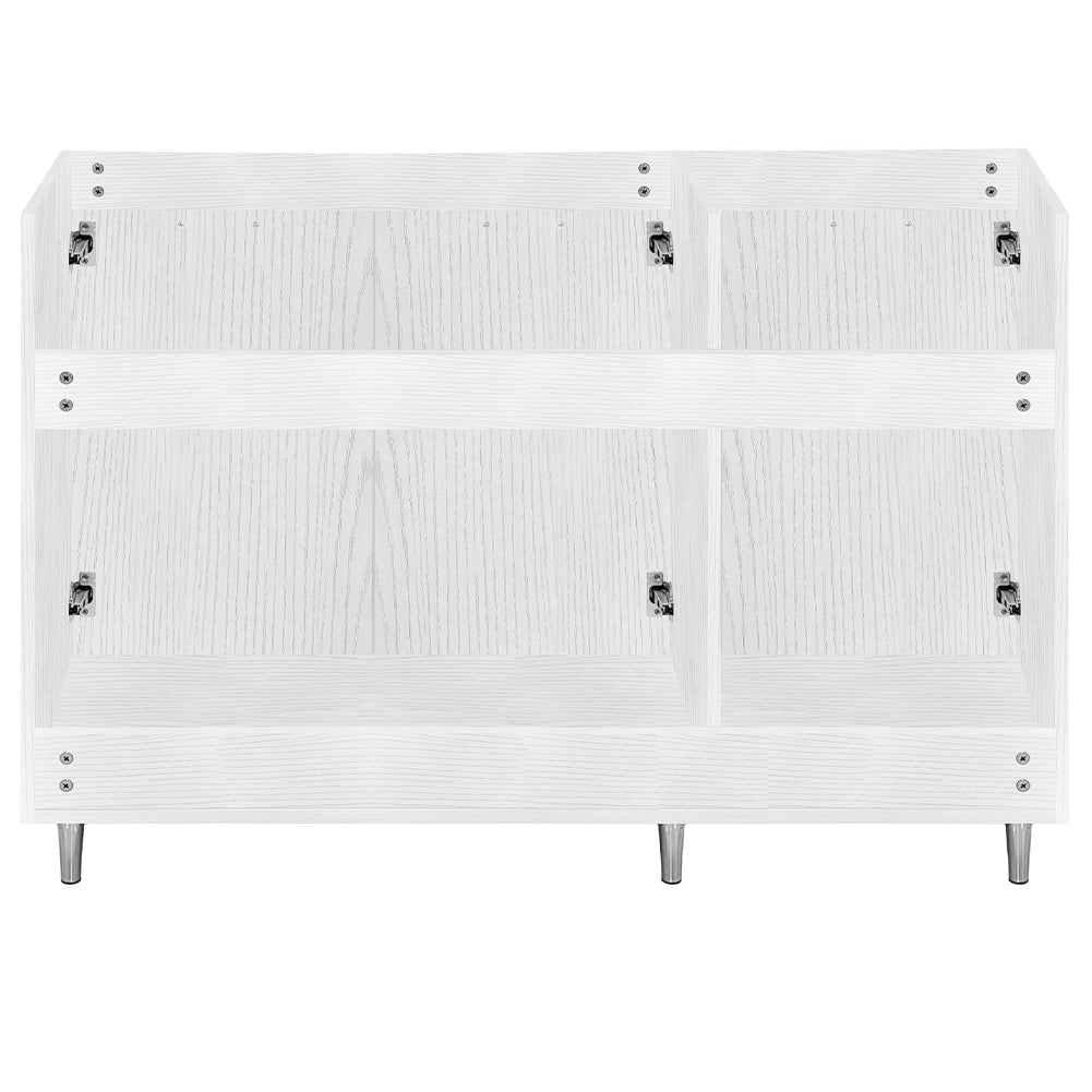 Mobile Sottolavello Cucina Componibile in Legno Boiserie Bianco Frassinato 3 Ante