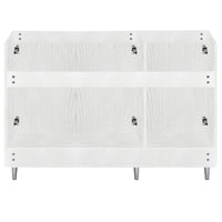 Mobile Sottolavello Cucina Componibile in Legno Boiserie Bianco Frassinato 3 Ante