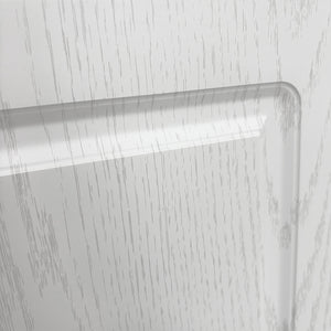 Pensile da Cucina Armadio Sospeso da Parete Design Boiserie Bianco Frassinato