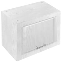 Pensile Cucina Ribaltabile Muro Armadio Sospeso Legno Boiserie Bianco Frassinato