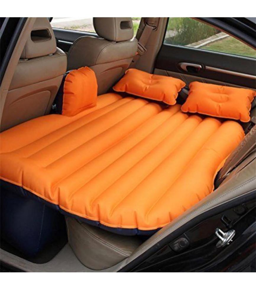 MATERASSO GONFIABILE LETTO AIRBED PER AUTO SEDILE POSTERIORE MACCHINA CON POMPA