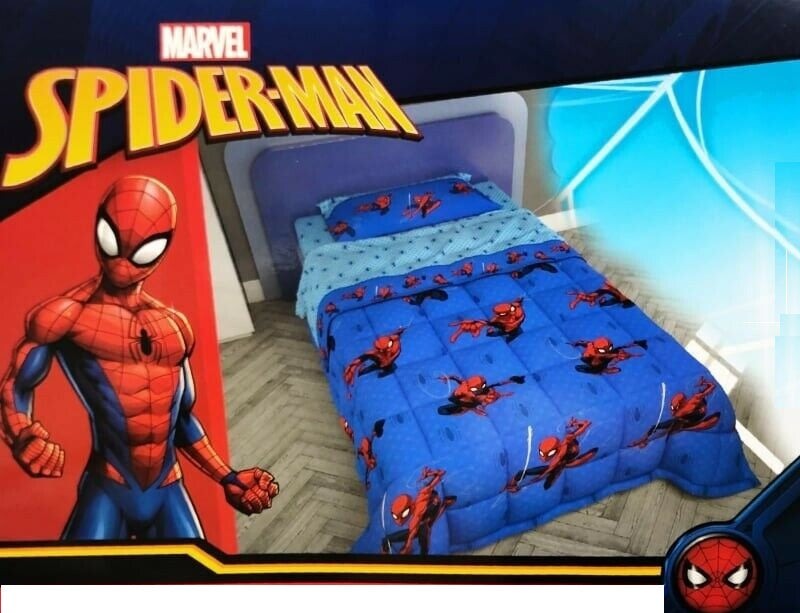 Piumone Spiderman Trapunta invernale per letto singolo morbida soffice una piazza