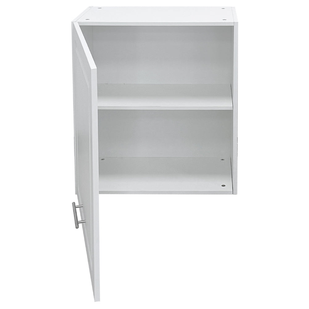 Pensile da Cucina Armadio Sospeso da Parete Anta Singola Boiserie Colore Bianco