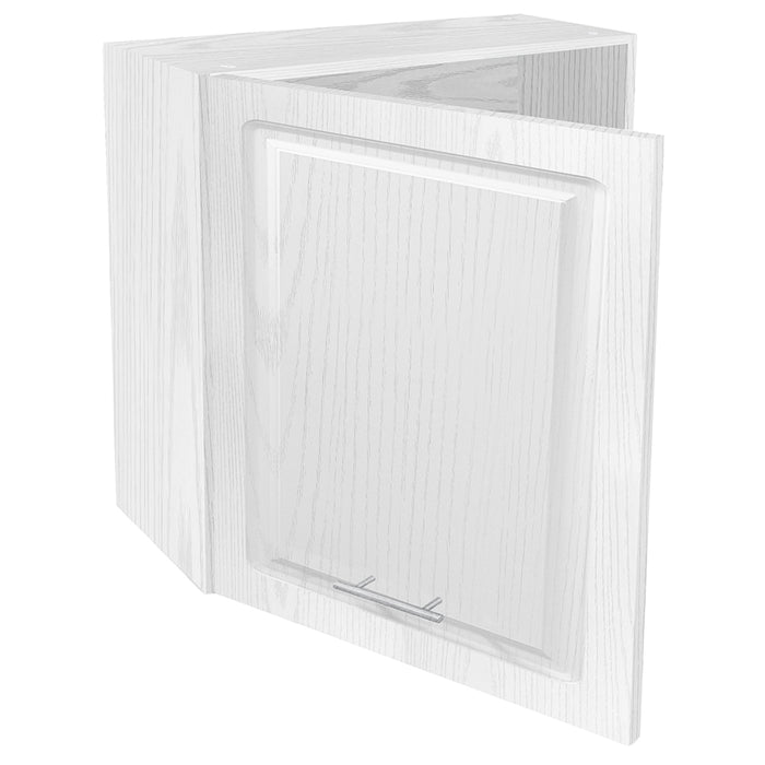 Pensile da Cucina Armadio Sospeso Parete Anta Singola Boiserie Bianco Frassinato