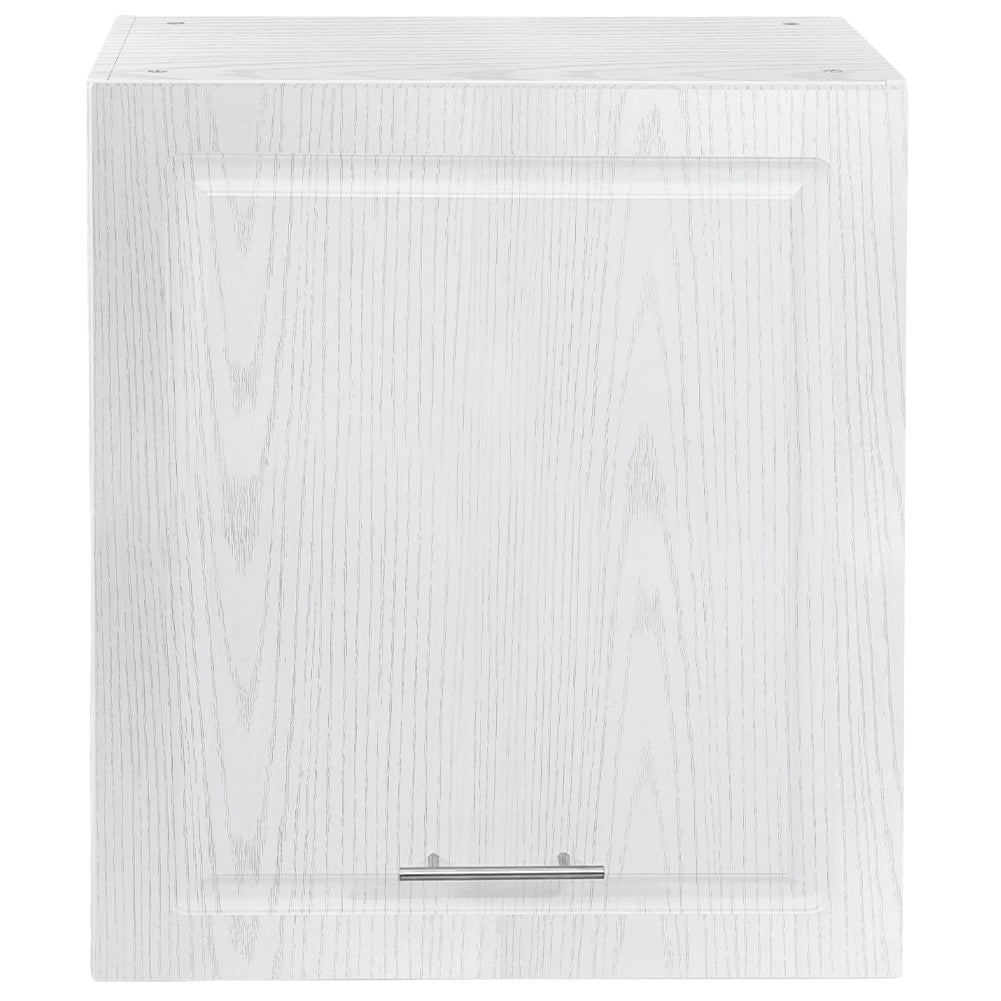 Pensile da Cucina Armadio Sospeso Parete Anta Singola Boiserie Bianco Frassinato