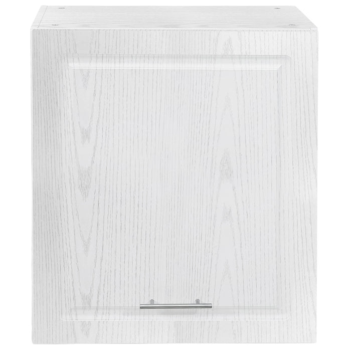 Pensile da Cucina Armadio Sospeso Parete Anta Singola Boiserie Bianco Frassinato