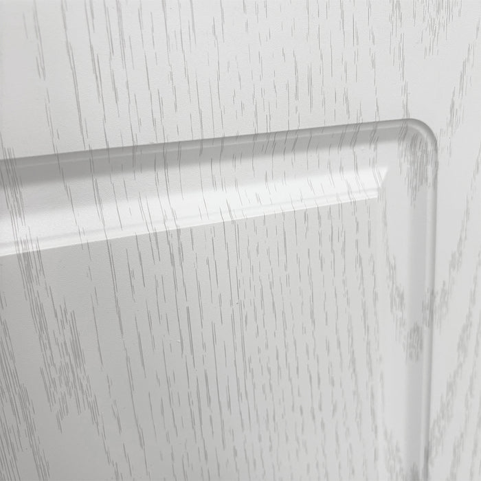 Pensile da Cucina Armadio Sospeso Parete Anta Singola Boiserie Bianco Frassinato