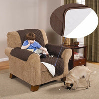 COPRIPOLTRONA DOUBLE FACE COUCH COAT ANIMALI PROTEZIONE CANE GATTO REVERSIBILE SALVA POLTRONA