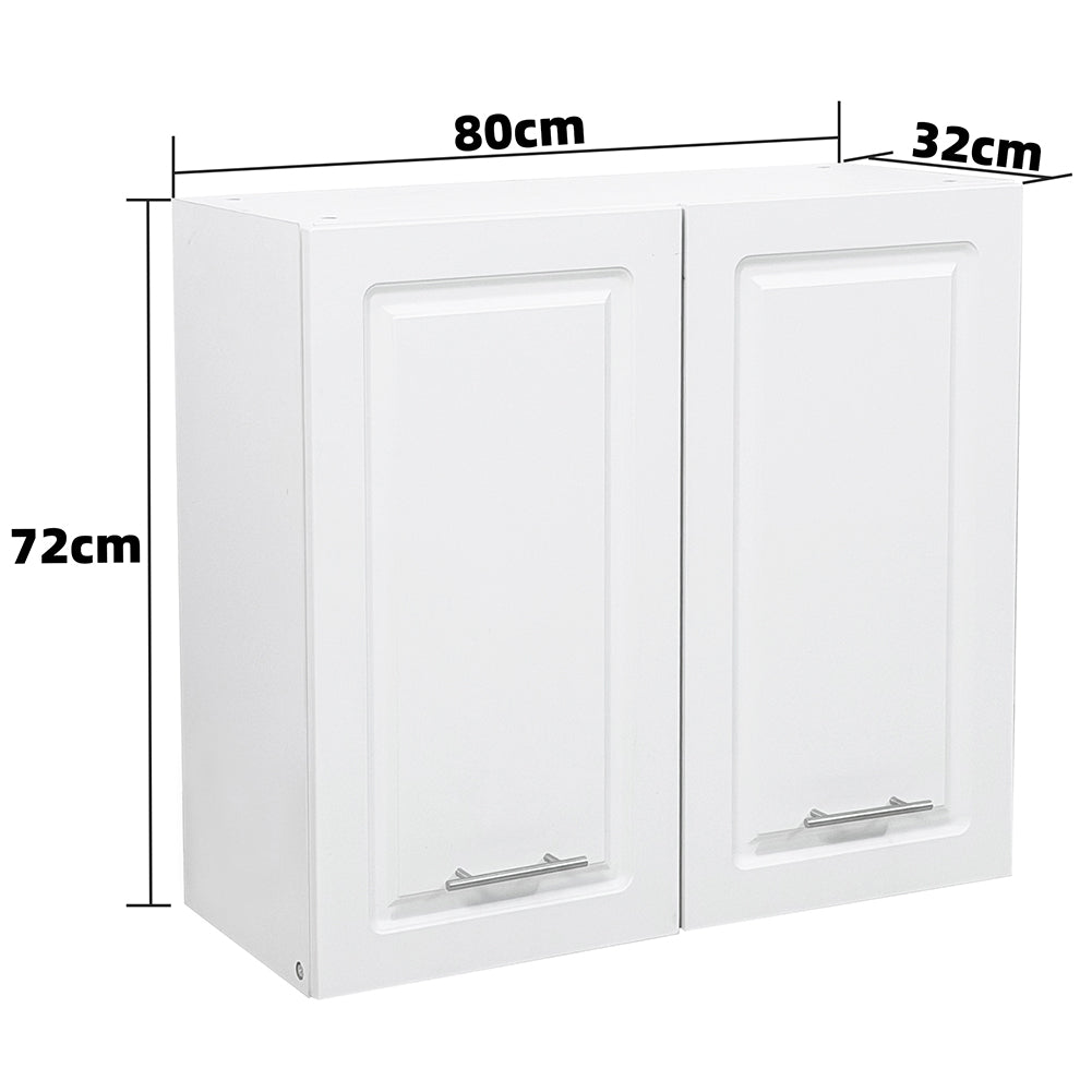 Pensile da Cucina Scolapiatti Sistema Raccogli Gocce Mobile Boiserie Bianco