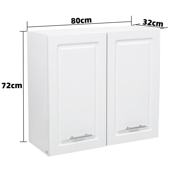 Pensile da Cucina Scolapiatti Sistema Raccogli Gocce Mobile Boiserie Bianco