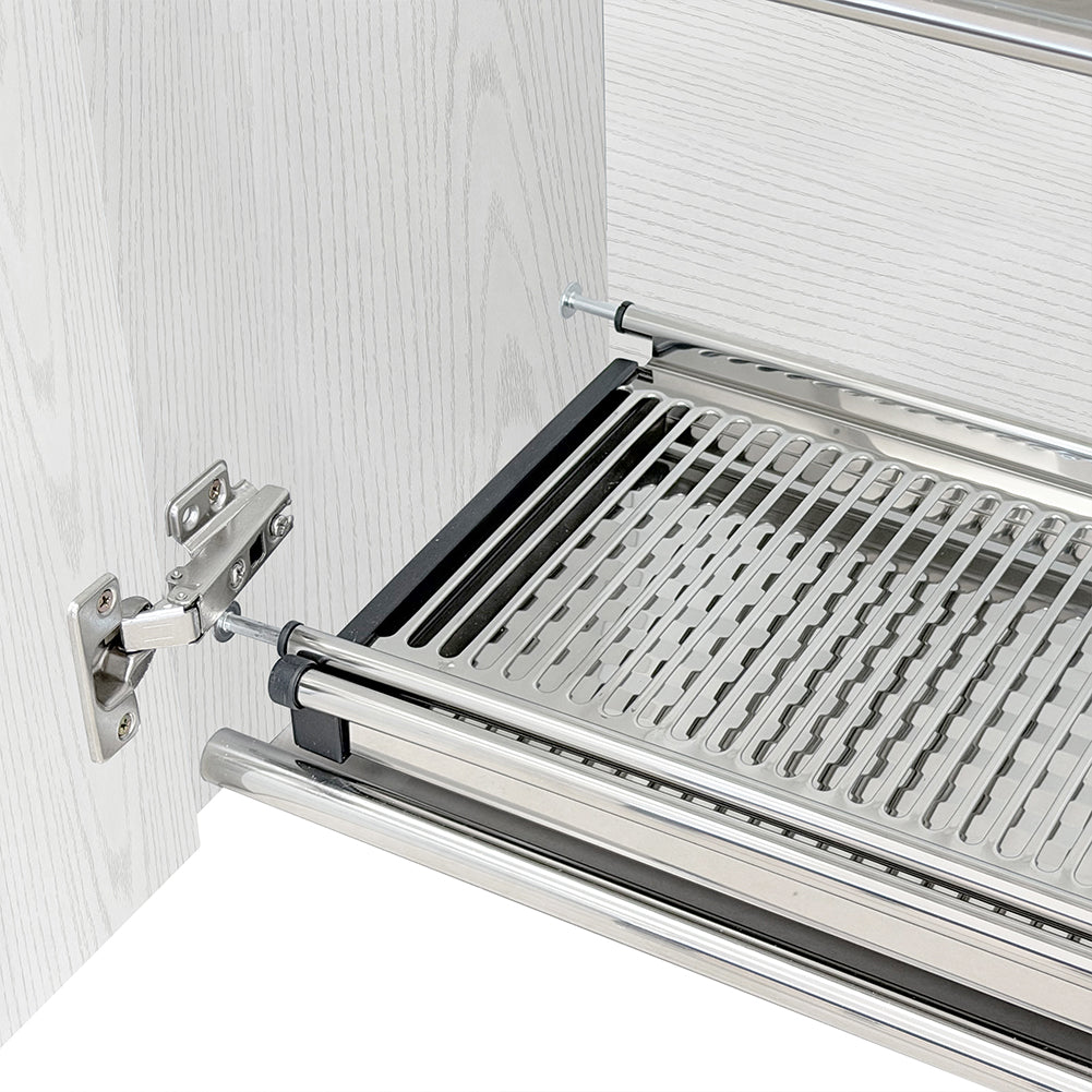 Pensile Cucina Scolapiatti con Raccogli Gocce Mobile Boiserie Bianco Frassianto