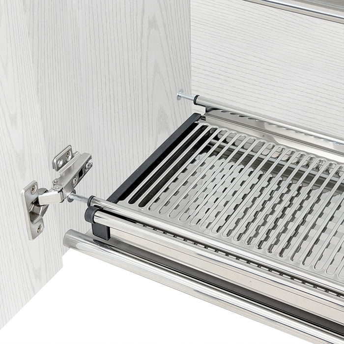 Pensile Cucina Scolapiatti con Raccogli Gocce Mobile Boiserie Bianco Frassianto