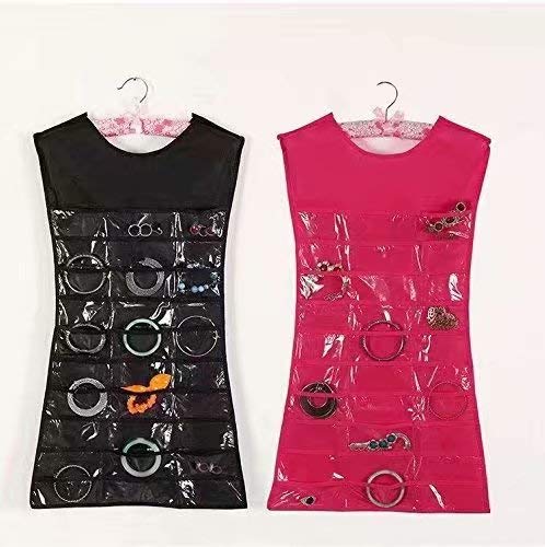 Vestito Portagioielli Organizer Abito Doubleface Collane Anelli e Orecchini Multitasche Organizzatore