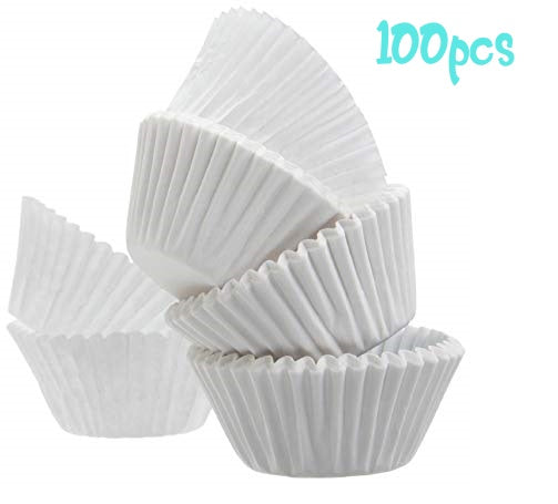 PIROTTINI DI CARTA 12CM PER MUFFIN 100PCS CUPCAKE TORTA COMPLEANNI DECORAZIONI FESTE