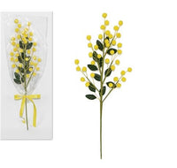 RAMO MIMOSA FINTA 24PCS 38CM FIORI PER FESTA DELLA DONNA RAMETTI IDEA REGALO