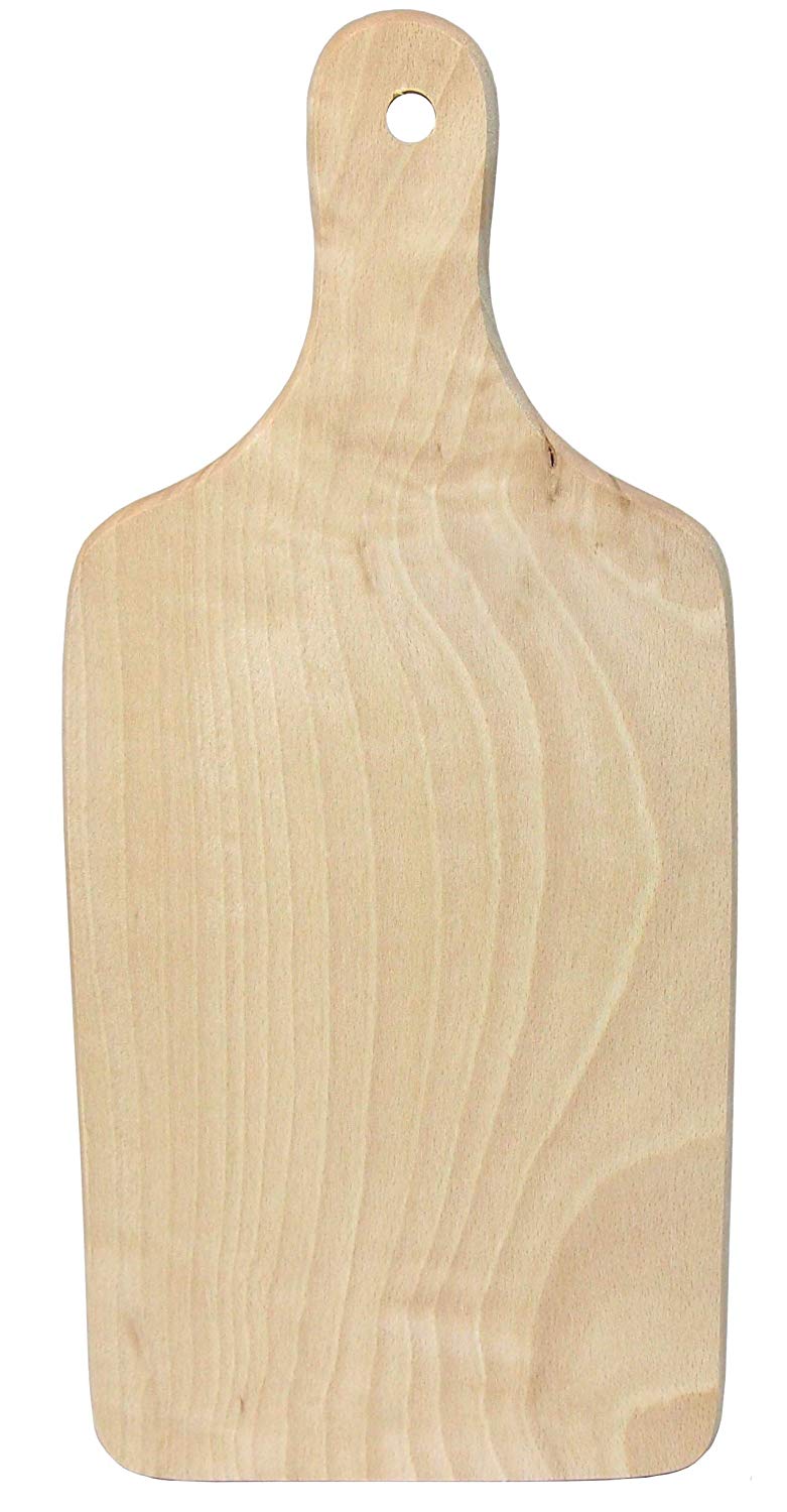 TAGLIERE DA PORTATA IN LEGNO NATURALE 30X12 CON IMPUGNATURA