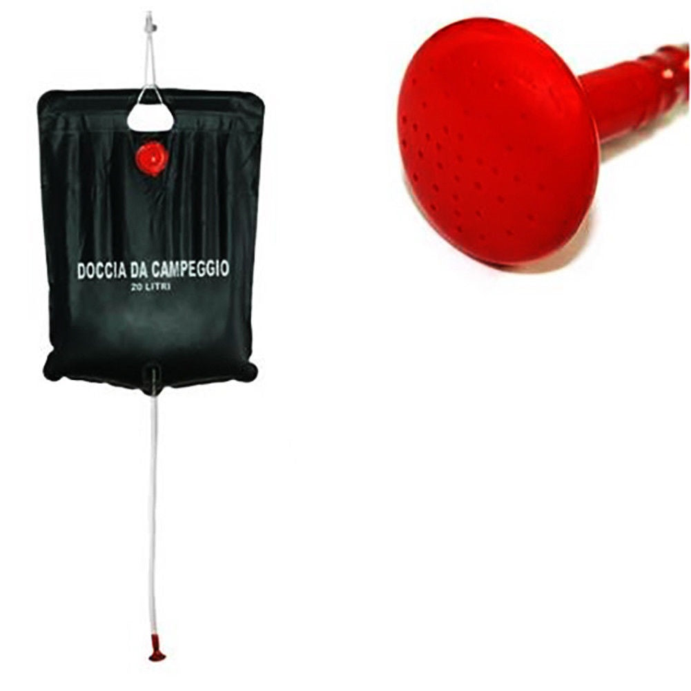 DOCCIA DA CAMPEGGIO 20LT ESTERNO VACANZA GIARDINO MARE PORTATILE