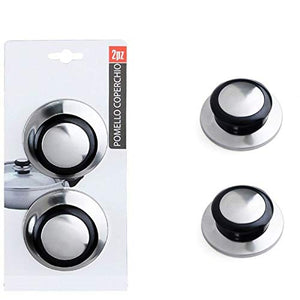 4X RICAMBI POMELLO per Coperchio Universale Resistente Impugnatura in PLASTICA PENTOLA ø 6 CM