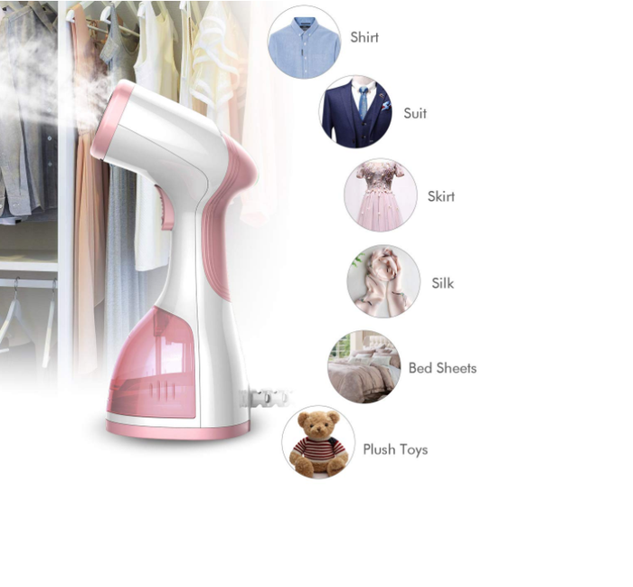 FERRO DA STIRO VERTICALE STIRATRICE PORTATILE CASA VIAGGIO PIASTRA A VAPORE VARI COLORI