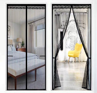 Zanzariera Magnetica Nera 90x150 cm Per Porte Zanzariera Con Calamita Tenda Nero Installazione Facile