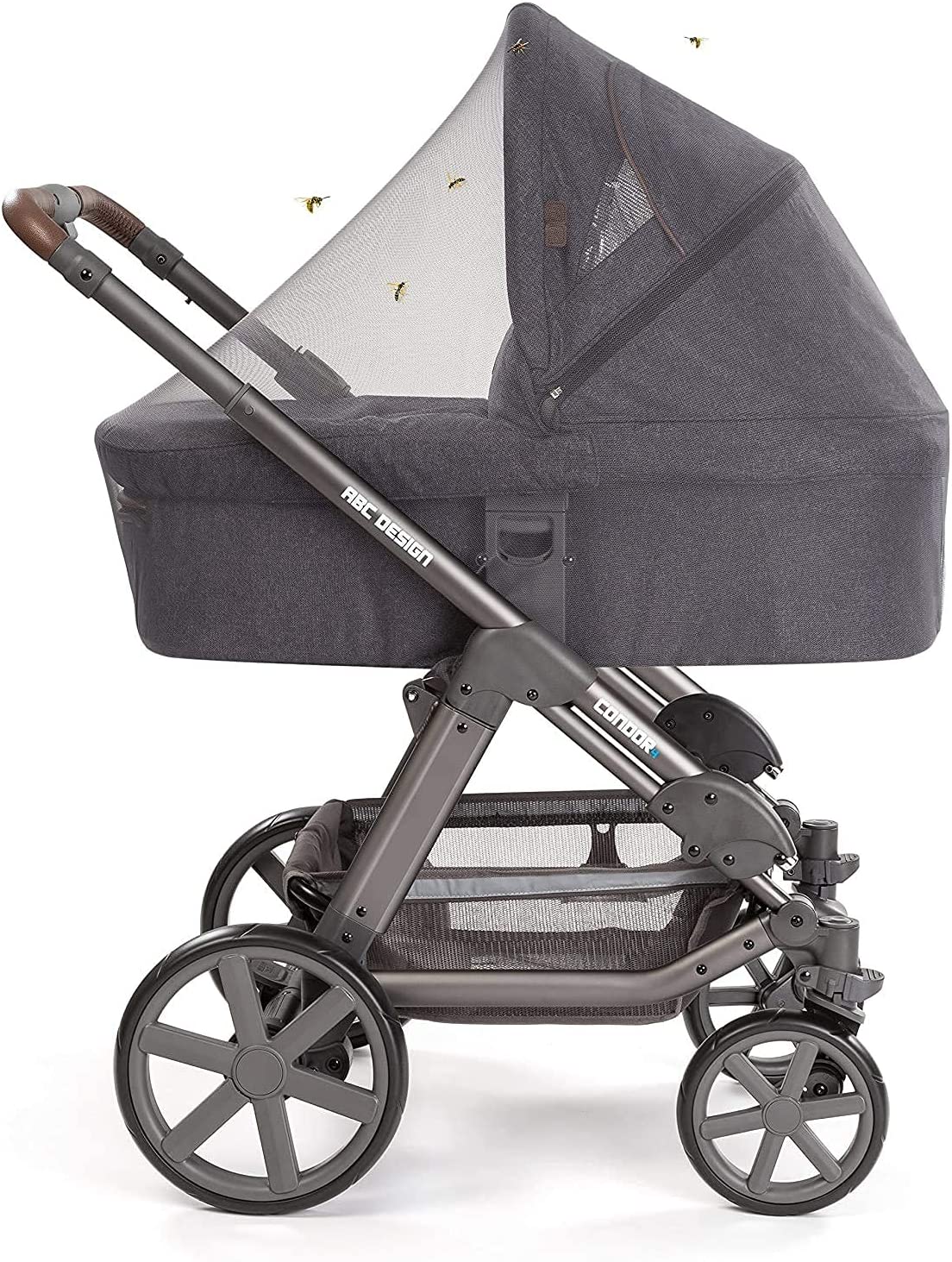 Zanzariera Per Passeggino Carrozzina Protezione Zanzare Mosche Insetti Neonato Bambina 140x150 cm