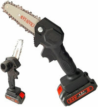 Motosega a batteria 4 Pollici Portatile 24V con una batteria inclusa Mini elettrosega tagliarami