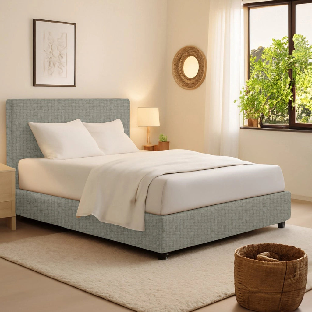 Rugby, Letto Singolo Sfoderabile Made in Italy, Grigio