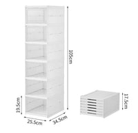 Scatole per Scarpe Porta Trasparenti 6 Piani Pieghevole Contenitori Organizzatore Portascarpe Scarpiera Shoe Box