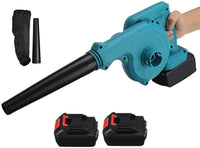 Soffiatore Aspiratore Elettrico a doppia batteria 48V per foglie giardino velocità aria regolabile con sacca 2 Batterie