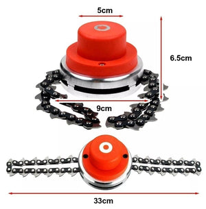 TESTINA RICAMBIO A CATENA PER DECESPUGLIATORE TAGLIAERBA TAGLIABORDI TOSAERBA