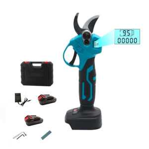 Makota - Forbice Cesoia Elettrica da Potatura 45mm con Display a Doppia Batteria 68v 6000mAh + accessori