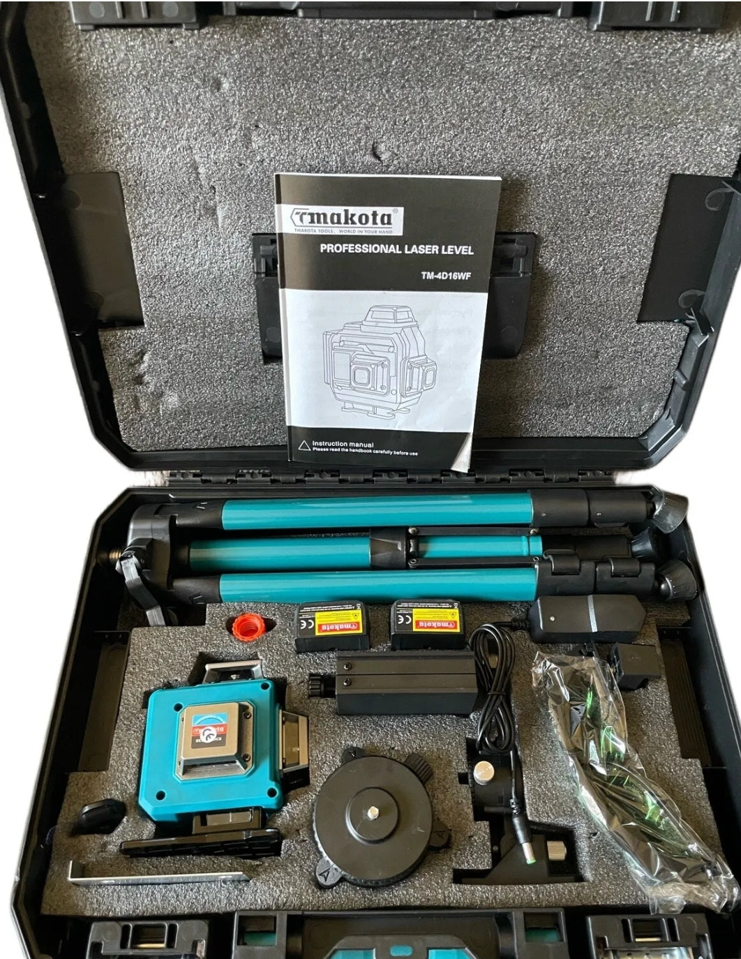 LIVELLA LASER 16 LINEE NEW 4D TELECOMANDO BLUETOOTH APP TM-4D88S CON VALIGETTA