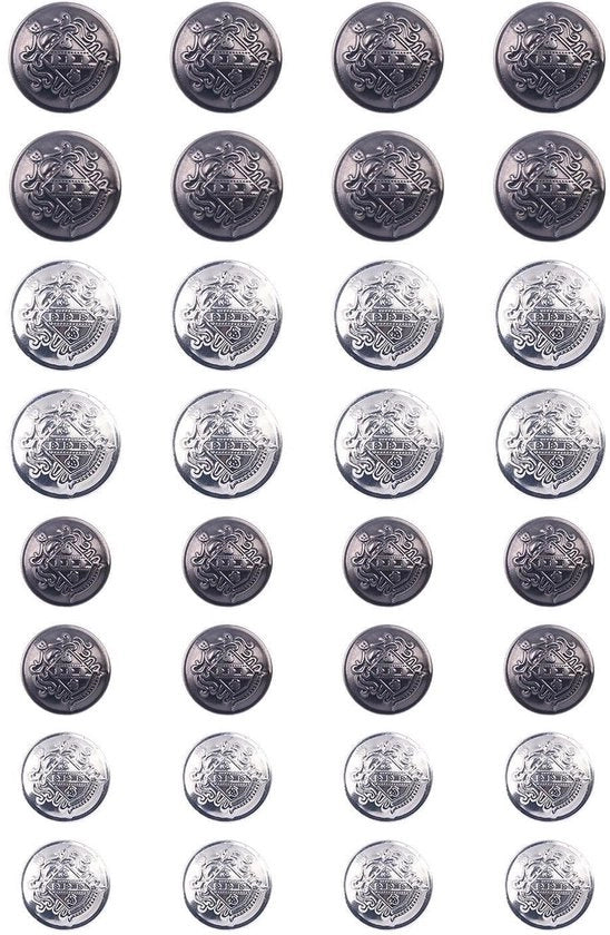 32 pezzi di chiodi metallici, chiodi rotondi vintage, sostituzione per abbigliamento, chiodi decorativi per giacca, accessori per abbigliamento.