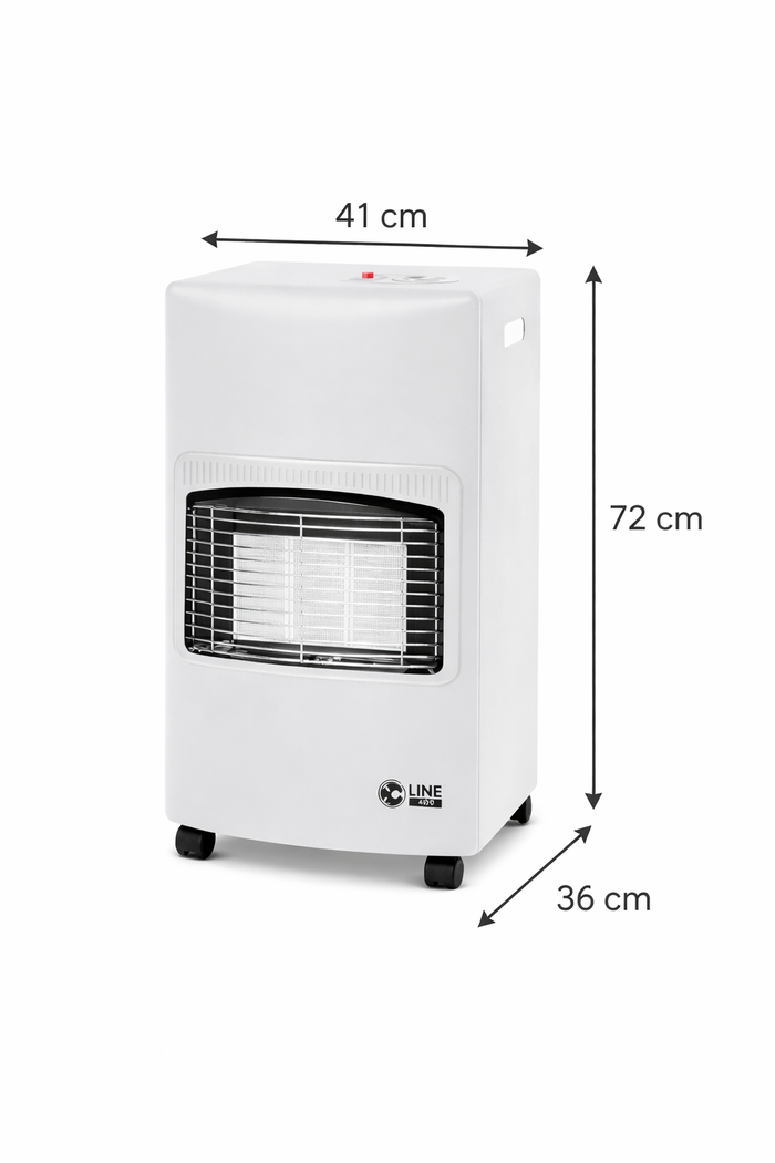 STUFA AD INFRAROSSI MOBILE A GAS GPL “ARTURO” – COLORE BIANCO PER INTERNI