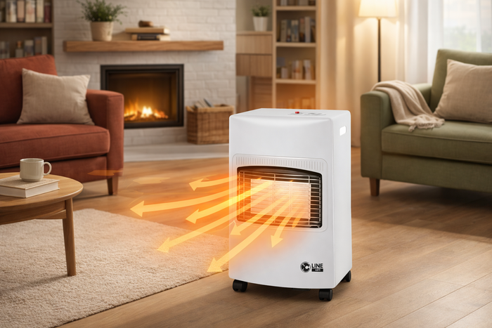 STUFA AD INFRAROSSI MOBILE A GAS GPL “ARTURO” – COLORE BIANCO PER INTERNI