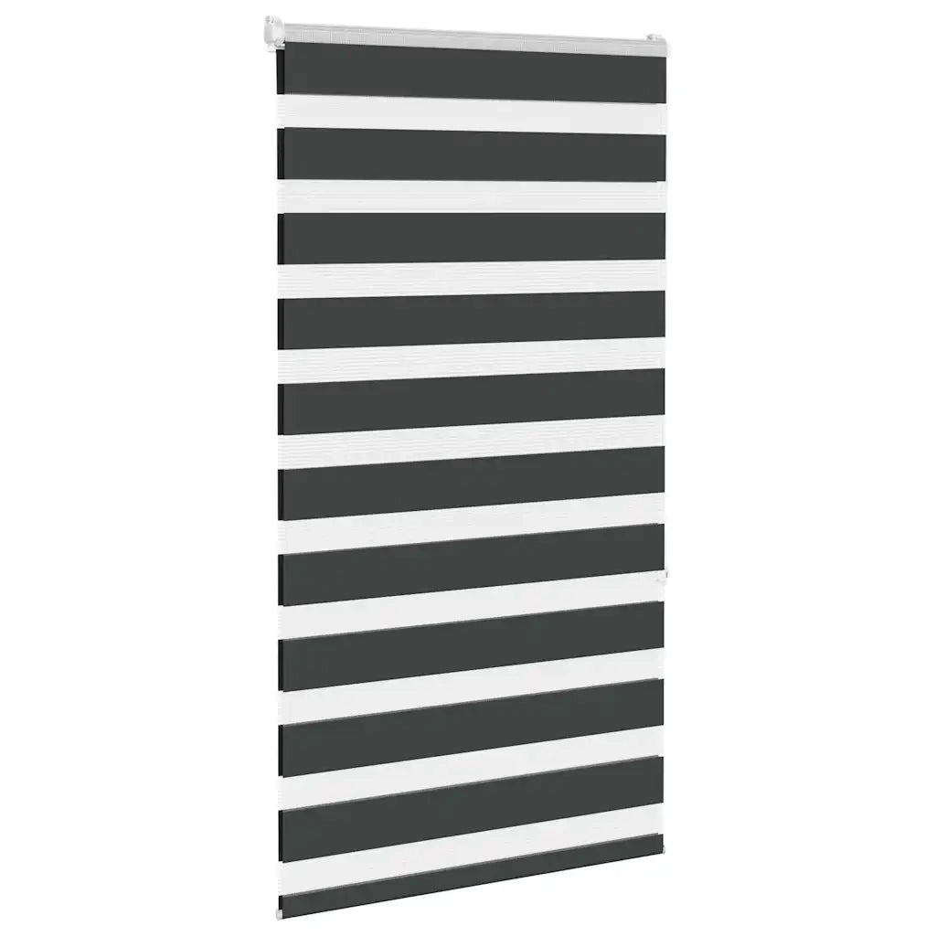 Tenda a rullo | Tenda avvolgibile Zebra Nero Larghezza Tessuto 65,9 cm Poliestere