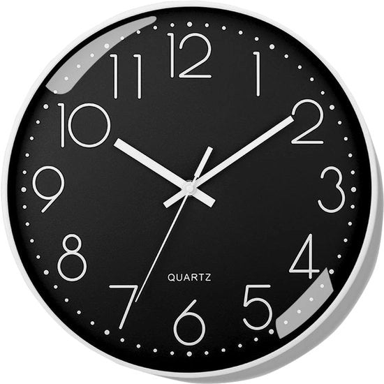 Orologio da Parete Silenzioso, Non Toccativo, Orologi da Parete Moderni, Alimentato da Batteria, Per Salotto, Cucina, Ufficio, Decorazione, 20 cm