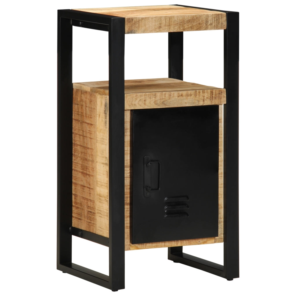Armadio da Bagno 40x35x75 cm Legno Massello Grezzo di Mango