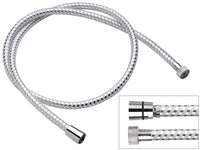 Flessibile biflex per doccia in pvc atossico, cromo-bianco 200 cm