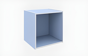 CUBO 35X29X35 CM AZZURRO