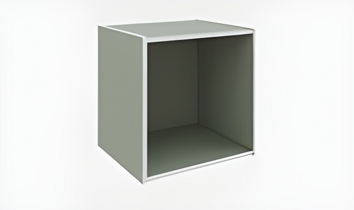 CUBO 35X29X35 CM AZZURRO