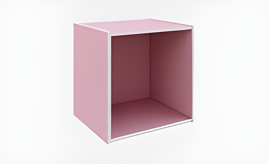 CUBO 35X29X35 CM AZZURRO