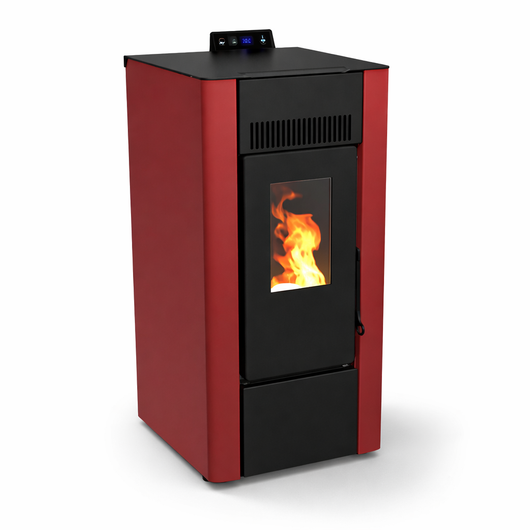 STUFA A PELLET EFESTO 6 BIANCO/BORDEAUX/ANTRACITE POTENZA ED EFFICIENZA COLORE: BORDEAUX